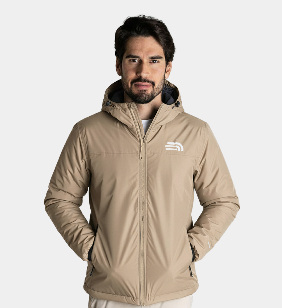 Veste droite légère à capuche